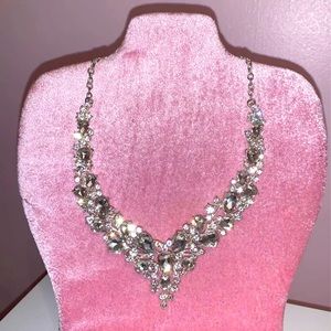 Fake diamond necklace